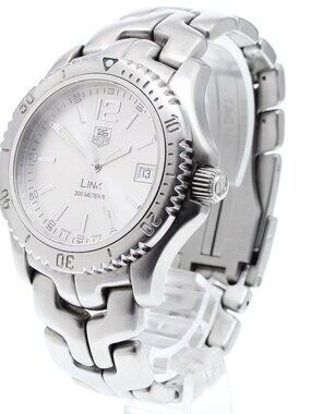 TAG HEUER Link WT1112-0 Date Silver Dial Quartz Men's Watch_904442